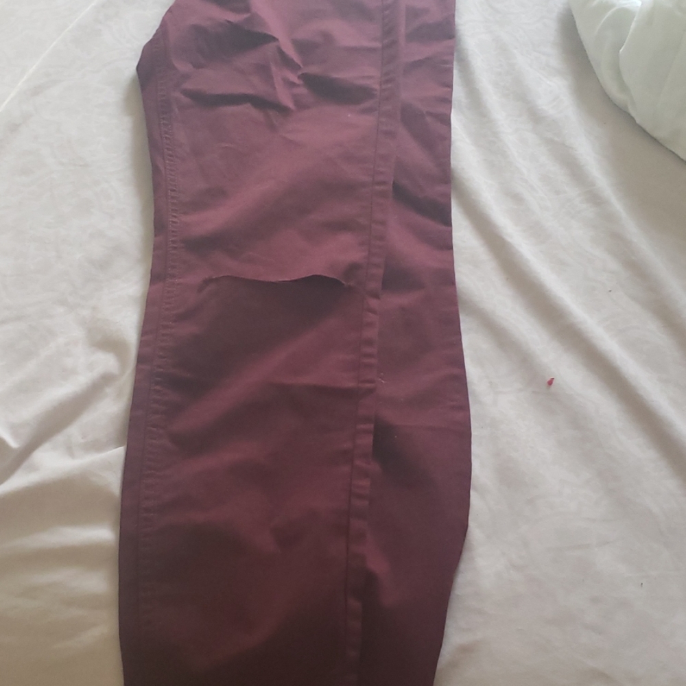 Burgundy Jeggings